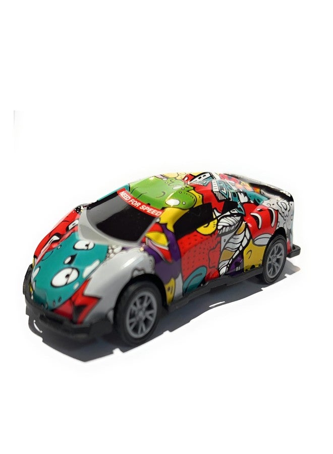 FUN FRY Pull Back Lamborgini Car Toys for Kids Cars Boys, Stunt Racing Car, Mini Model Pull Back Racing car for Boys 5-8, Die Cast Car, Unbreakable Metal Sheet Toy (Pack of 1) - Image 1